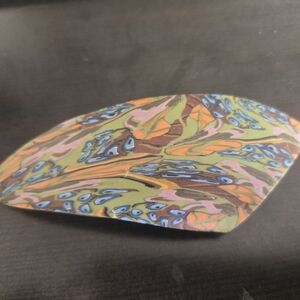 Vtg.kaleidoscope style hair clip. Made in France.